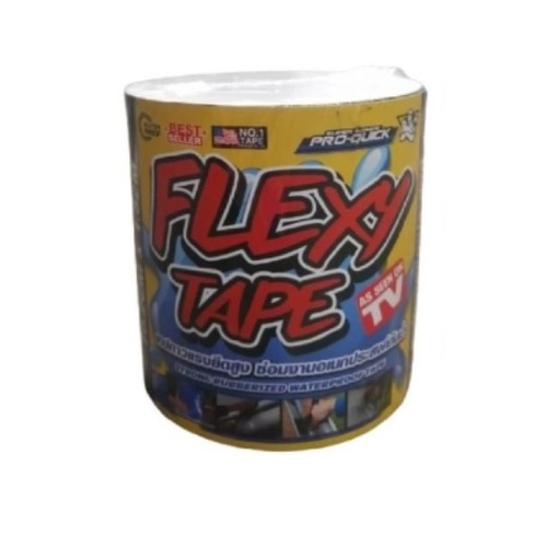 [1008001] เทปซ่อมงานกันน้ำ 4" #ขาว PQ  FLEX TAPE