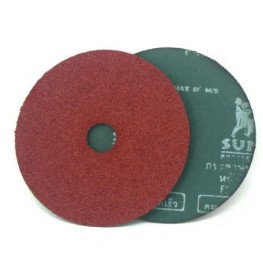 [1008235] กระดาษทรายกลมหลังไฟเบอร์ 4”  เบอร์40 SUMO