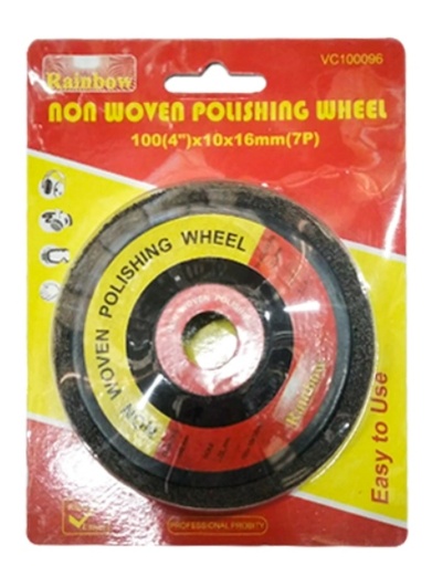 [1008264] แผ่นขัดสนิม ขัดโลหะ 4" RAINBOW