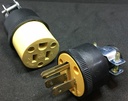 -ปลั๊กยางตัวเมีย 3 ขา 15A 125V สีเหลือง