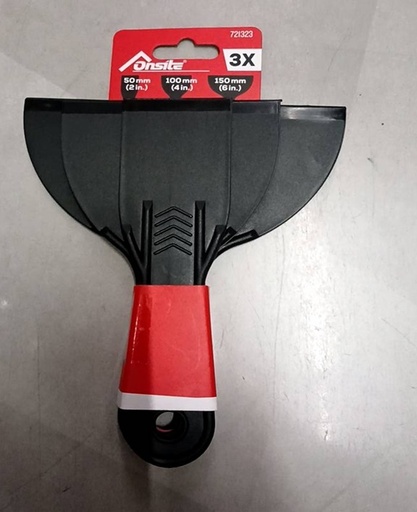 [1008301] เกียงโป๊วสีแบบพลาสติก 3ชิ้น/ชุด 50/100/150 mm. Onsite