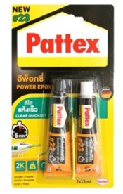 [1008315] กาวดูโร่อีพ๊อกซี่ แห้งเร็ว สีใส PATTEX