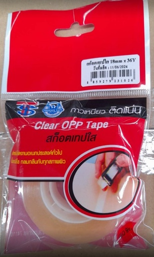 [1008319] เทปใส 18MM x 36Y แกน 1 นิ้ว TST