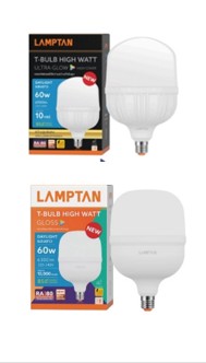 [1008770] หลอดกลม LED T-BULB HIGHT WATT NEW G1 60W DAYLIGHT P.3 Lamptan