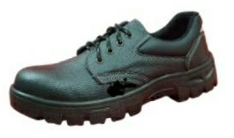 [1008775] รองเท้าเซฟตี้หุ้มส้น เบอร์ 37 หนังเทียม พื้นยาง-119PNR