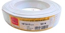 สายไฟคู่ VAF 2x1.5 sq.mm 100m. ขาว TUW (ตัดขายเป็นเมตร)