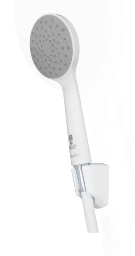 [1008994] หัวฝักบัว พลาสติก HV151G สีขาว (หน้าสีเทา) VEGARR