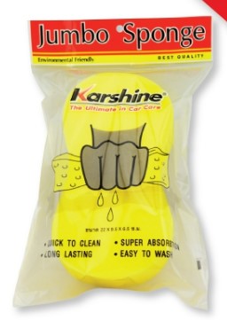 [1009040] ฟองน้ำล้างรถ และทำความสะอาด Jumbo Sponge KARSHINE