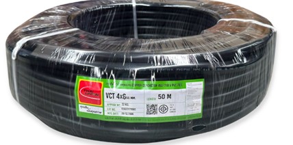 [1009128] สายไฟ VCT 4x6 50m. TUW