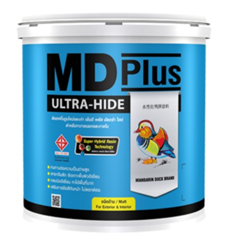 [1009415] สีรองพื้นปูนใหม่และเก่า เอ็มดี พลัส อัลตร้าไฮด์ #00000 5กล.(17.5L) TOA