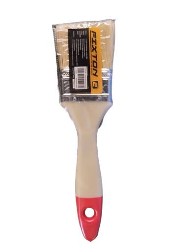 [1009491] แปรงทาสีขนขาวอย่างดีด้ามพลาสติก 2" FIXTON+