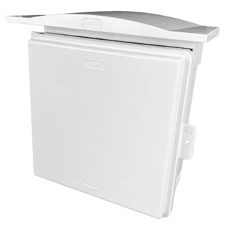 [1009506] ตู้Abcoฝาทึบ มีหลังคา 24 ขนาด 12"x12" (290 x 300 x 140mm) A-CA1212W สีขาว