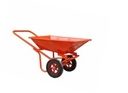 รถเข็นปูน ล้อคู่ (แม็กซ์หนา 12") สีส้ม No Brand