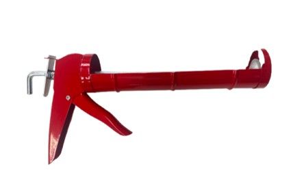 [1009805] ปืนยิงซิลิโคน 9'' ครึ่งวงกลม แดง EAGLE ONE