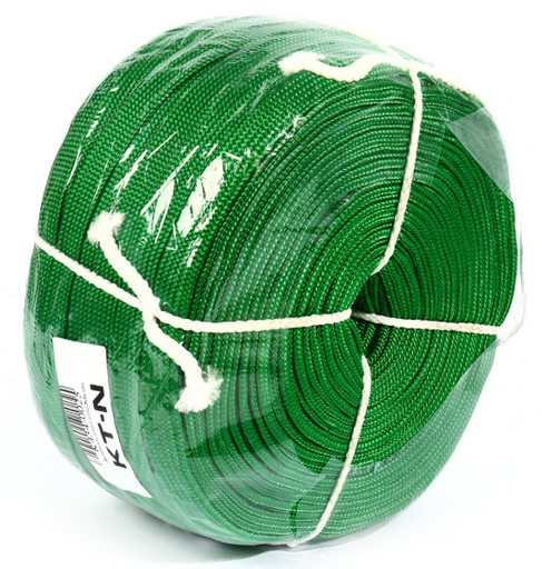 [1009931] เชือกถักแบน 3/4 K434-0025 สีเขียวสด (100 เมตร) KT-N