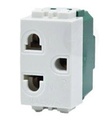 เต้ารับเดี่ยวมีกราวด์ ขนาด 1 ช่อง NN-P311(1P) ขาว NANO