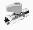 บอลวาล์วมินิ 1/2" ผม สีเงิน SANWA