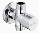 สต๊อปวาล์ว 1/2" (15mm.) CSV15-2W  2 ทาง SANWA JET