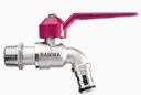 ก๊อกบอลแฟนซีสนาม 1/2" สีชมพู SANWA