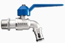 ก๊อกบอลแฟนซีสนาม 1/2" สีฟ้า SANWA