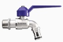ก๊อกบอลแฟนซีสนาม 1/2" สีม่วง SANWA