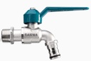 ก๊อกบอลแฟนซีสนาม 1/2" สีเขียว SANWA