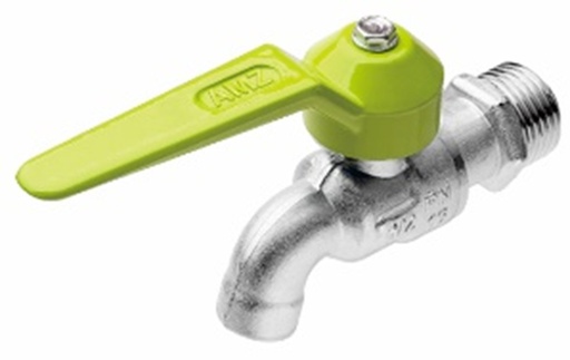 [1010331] ก๊อกบอลแฟนซี 1/2" AS-12 สีเขียวอ่อน AMAZON