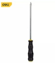 ไขควงปากแฉก PH3x200mm Cr-v EDL627008 ด้ามทะลุ DELI+