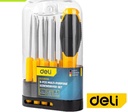 ชุดไขควง 9ชิ้น/ชุด พร้อมกล่อง DL636009 DELI+