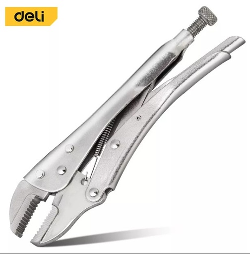 [1000755] คีมล็อคปากตรง 10" EDL109010 DELI+