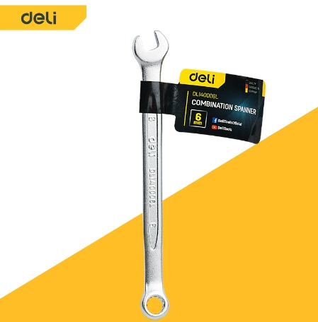 [1000784] ประแจแหวน,ปากตาย 25mm DL130025 DELI+