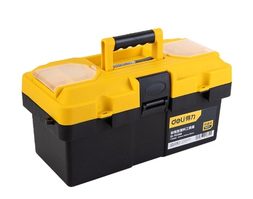 [1000879] กล่องเครื่องมือ 14" 360*190*180MM EDL-TC240 สีเหลืองดำ DELI+